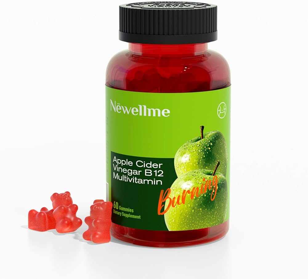 Newellme Gomitas de Vinagre De Manzana+B12